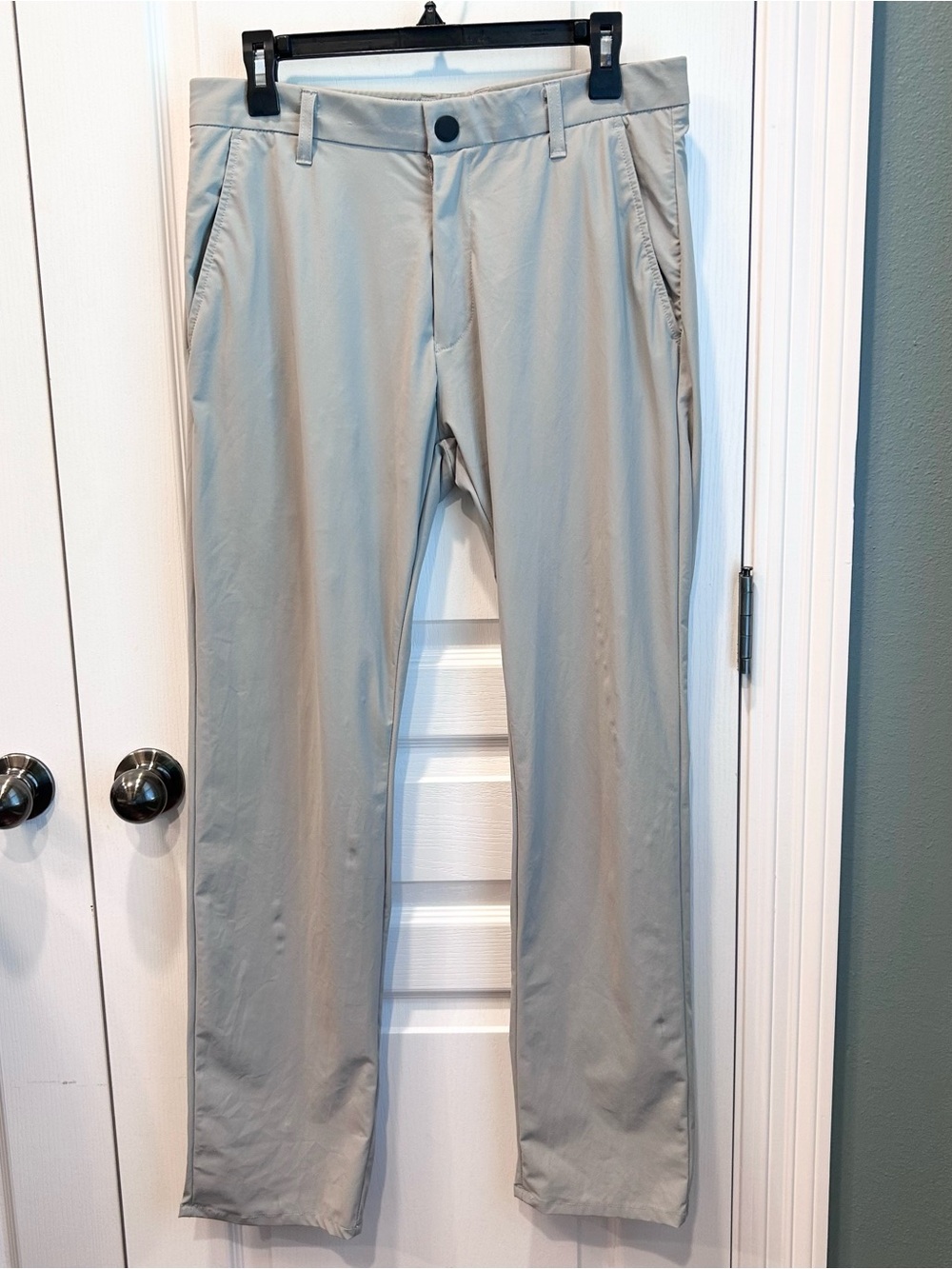 Kenneth Cole Golf Men’s Performance Pants Lt Grey Chino Tech Trousers Size 32x30